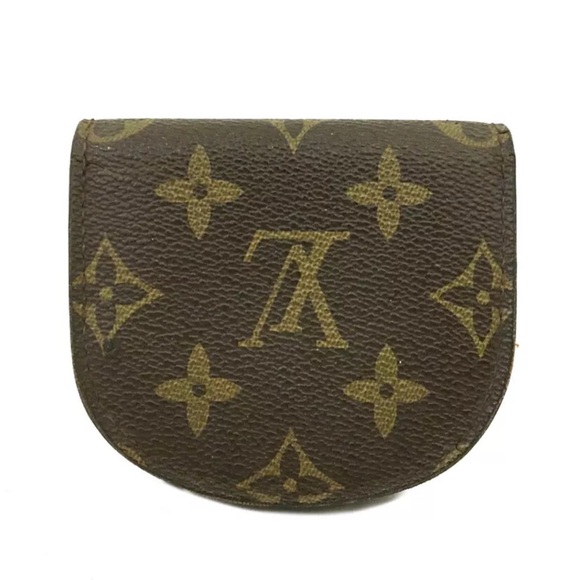 Authentic Louis Vuitton Monogram Porte Monnaie Gousset Coin Purse wallet - Picture 4 of 9